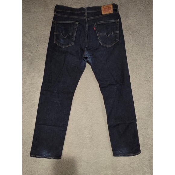 Levis 505 Jeans Mens Selvedge 36x32(36x30) Blue Denim Straight Leg Regular Fit - Picture 7 of 11